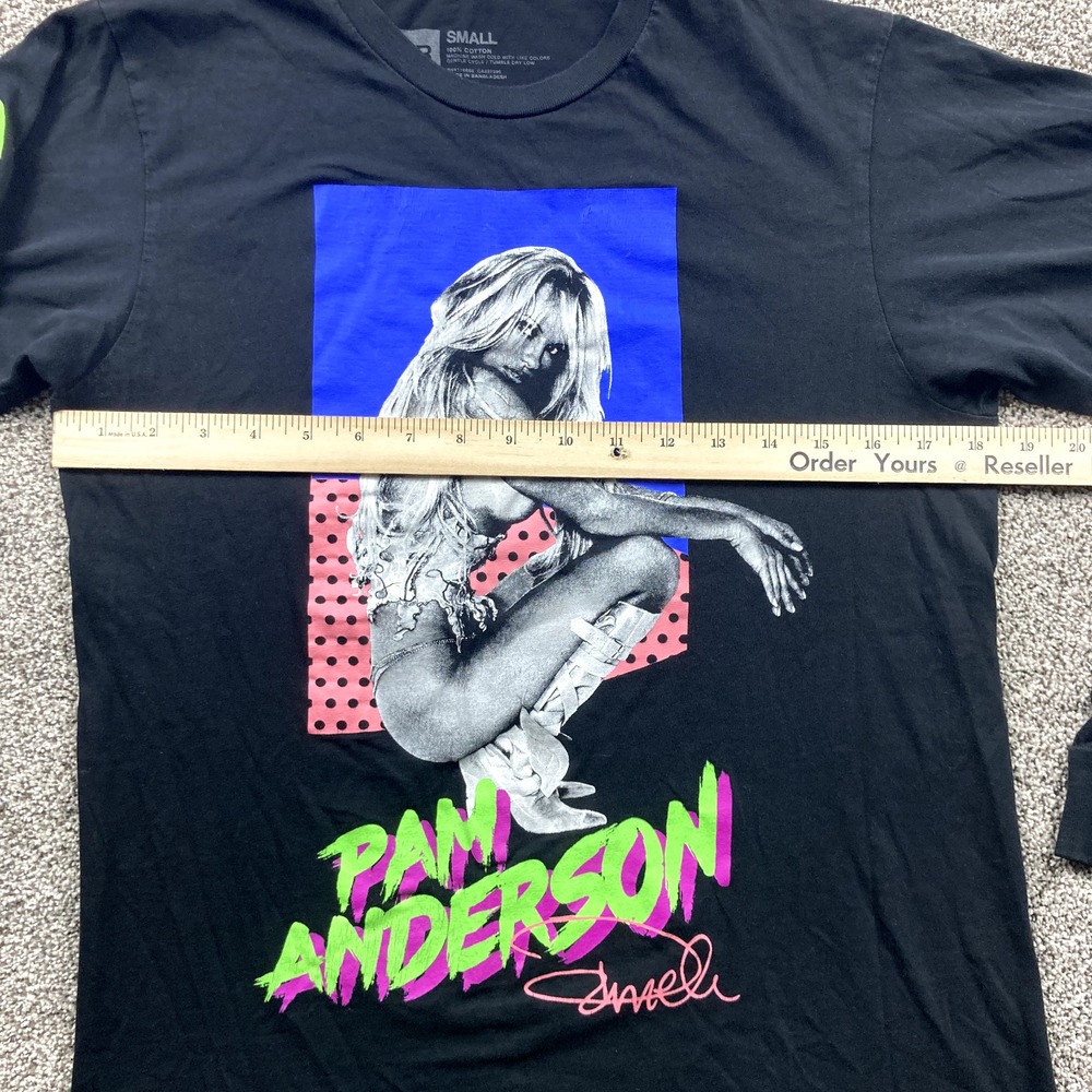 Young & Reckless Shirt Adult Small Pamela Anderson YR RARE Super Model Black Y2K - Picture 7 of 10